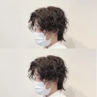 ミディアム パーマ メンズ 瀧野 翔吾【メンズ特化】のヘアスタイル
