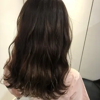 セミロング ヘアアレンジ 透明感カラー/レイヤ ーカット/Maoのヘアスタイル