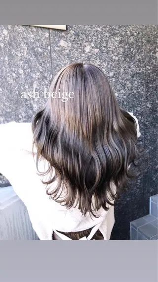 ミディアム カラーアンドケアリタ kitamuuuのヘアスタイル