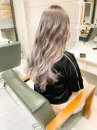 ロング カラー ヘアアレンジ モテ髪透明感❤️ デイズヘアカラーのヘアスタイル