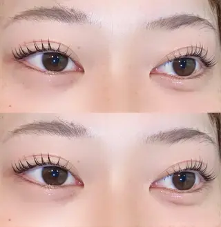 マツエク・マツパ 透明感カラー🎀／ 寒色カラー／マツエクのヘアスタイル