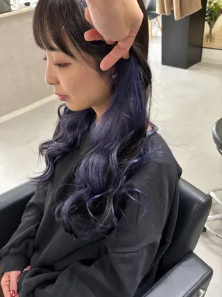 ロング ケアブリーチ 黒瀬有汰のヘアスタイル
