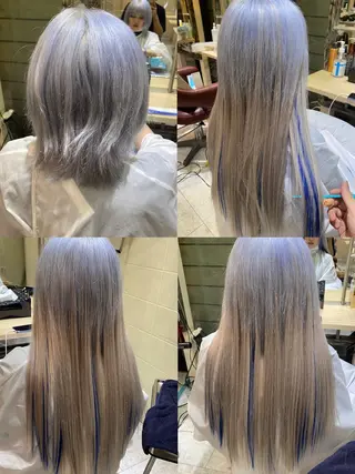 ロング カラー 佐伯 りょうのヘアスタイル