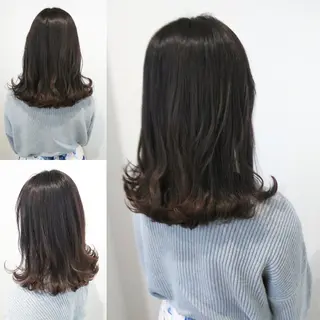 セミロング カラー パーマ ヘアアレンジ メンズ キッズ ネイル マツエク・マツパ MEGUMI megumiのヘアスタイル