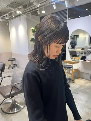 ミディアム 宮城 星のヘアスタイル