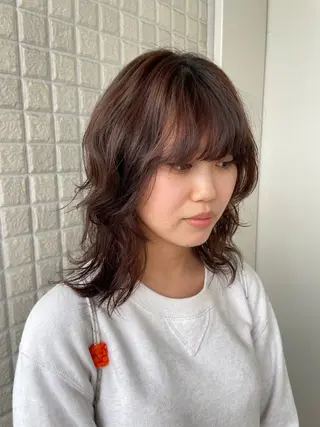 セミロング パーマ 🎀レイヤー/パーマ カラー/ai🎀のヘアスタイル