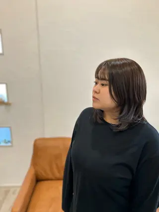 セミロング カラー 堀 大輔のヘアスタイル