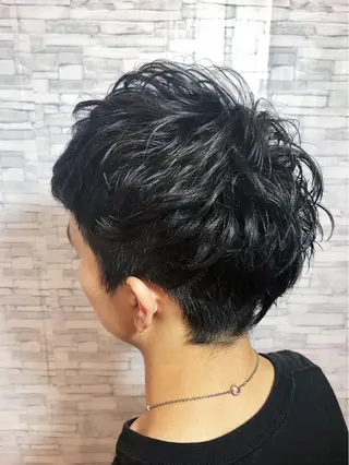 パーマ メンズ 福森 みずきのヘアスタイル