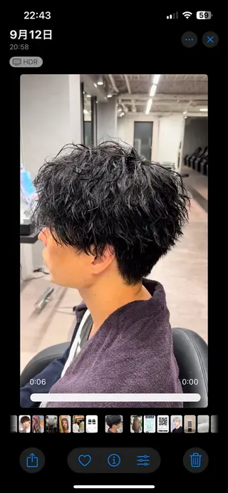 ショート メンズ特化／短髪 石飛皓平のヘアスタイル