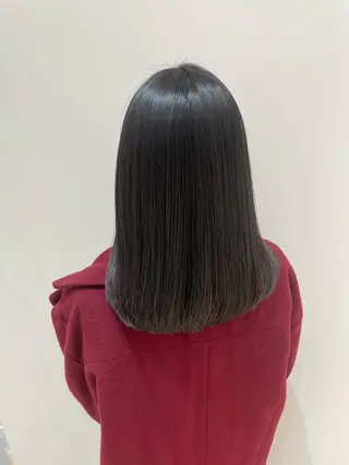 セミロング カラー 淡路上新庄/髪質改善 .艶カラー/野口春貴のヘアスタイル