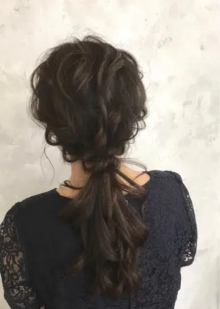 セミロング 新井 広樹のヘアスタイル