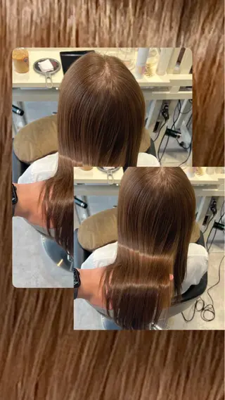 ロング カラー 恵比寿韓国レイヤー× 艶透明感カラー大場のヘアスタイル