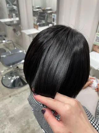 ショート パーマ 勝山 雪菜のヘアスタイル