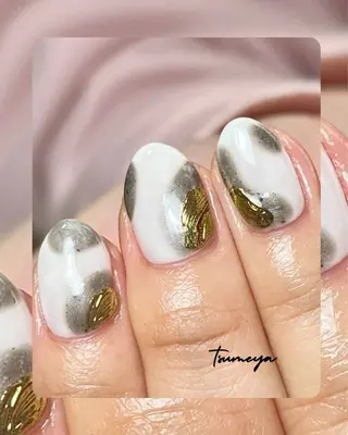 ネイル tsumeya ゆるかわ手描きネイルのネイルデザイン