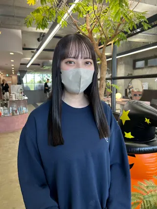 ロング maho/垢抜け カラーパーマメイクのヘアスタイル