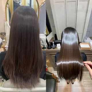 ロング 美髪ストレート/美髪 レイヤー特化増原優斗のヘアスタイル