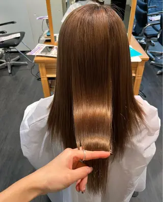 ロング パーマ 細田 碧のヘアスタイル