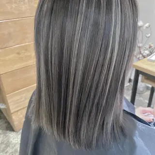 ミディアム カラー マンツーマン女性 美容師 奏のヘアスタイル