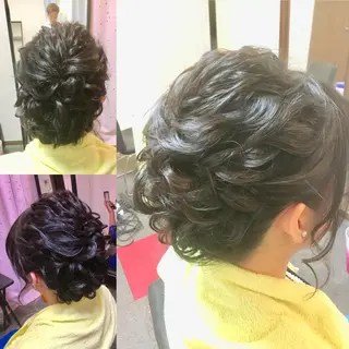 セミロング ヘアアレンジ ✨最強美容師✨ 💙にっしー西村💙のヘアスタイル
