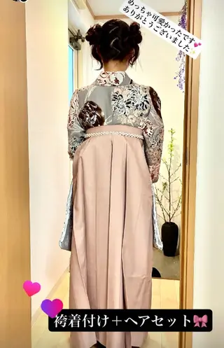 ミディアム ヘアメイク/着付け AYAKAのヘアスタイル
