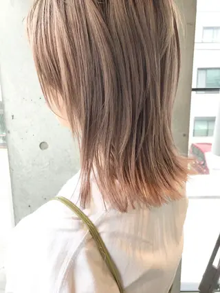 ミディアム カラー MAYU 💚森下のヘアスタイル