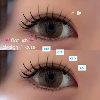 マツエク・マツパ 友田 咲来のマツエク・マツパデザイン