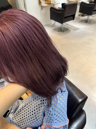 ミディアム カラー ツヤカラー🫧Sae ネイルモデル募集中のヘアスタイル