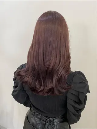 ミディアム 縮毛矯正×髪質改善 小笠原大樹のヘアスタイル