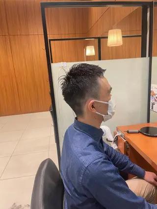 ショート メンズ 髙田 千華 髪質改善ストレートのヘアスタイル