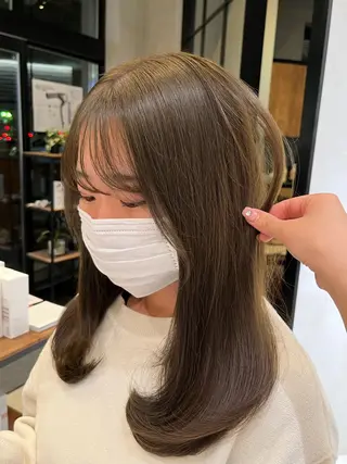 ロング カラー yuuri🎀/大宮 /韓国ヘア/レイヤーのヘアスタイル