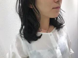 ミディアム カラー 当日予約🆗✂︎ ウエモト　タクのヘアスタイル