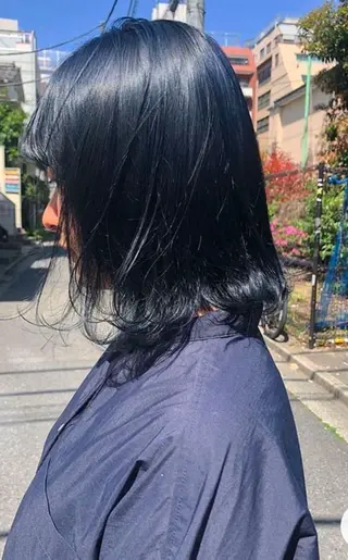 ミディアム アサクラ ユウアのヘアスタイル