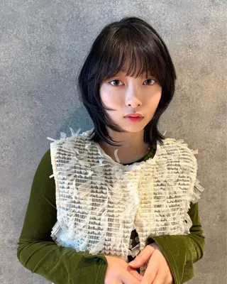 ミディアム MINX 野村実莉 カット/パーマのヘアスタイル