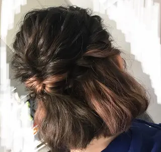 ミディアム ヘアアレンジ 🍎みついじゅん🍏 ボブ指名No.1のヘアスタイル