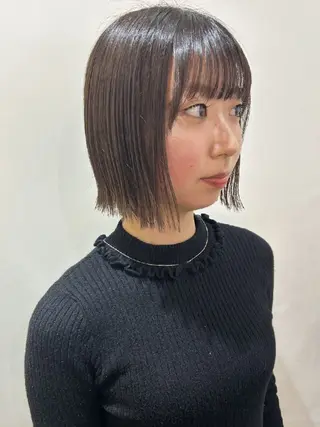 ショート ボブ人気No,1✨ TAME副店長のヘアスタイル