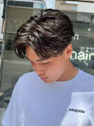 メンズ 京都駅メンズサロン マッシュのヘアスタイル