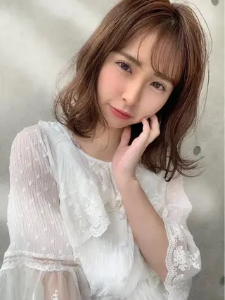 ミディアム カラー ヘアアレンジ 🩰透明感カラー♡ UTA🩰のヘアスタイル