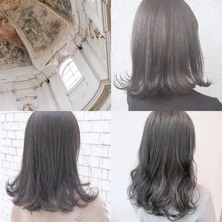 ロング カラー ヘアアレンジ メンズ 🦋重くない暗髪🦋 Hana🦋のヘアスタイル