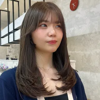 ロング カラー 柔らかい艶暖色 レイヤー🫧姫汝のヘアスタイル