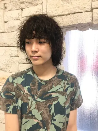 パーマ ヘアアレンジ メンズ メンズ特化✂️栗原 侑也のヘアスタイル