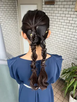 ヘアアレンジ 大人可愛いヘアメイク 💋🧚‍♀️しずかのヘアスタイル