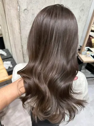 ミディアム ✨透明感カラー/縮毛 恵比寿HAYATO✨のヘアスタイル