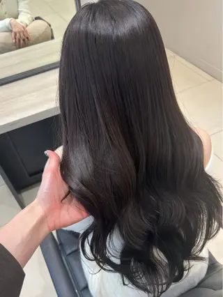 ロング 髪質改善×透明感カラ ー/新宿/SHOKIのヘアスタイル