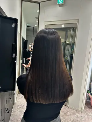 ロング 松下 奈央のヘアスタイル