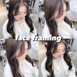 ロング カラー 岡野 静華のヘアスタイル