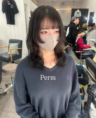 セミロング パーマ Ann./艶髪 /レイヤーカットのヘアスタイル
