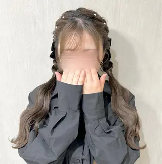 ロング ヘアセット専門店 Rのヘアスタイル