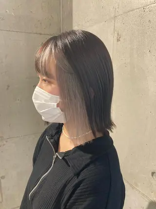 ミディアム カラー 髪質改善.縮毛矯正 ×韓国ヘアyukiのヘアスタイル