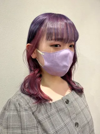 セミロング カラー YUZUKI 🌙のヘアスタイル