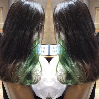セミロング カラー パーマ ヘアアレンジ メンズ キッズ ネイル マツエク・マツパ サロンドミルク 原宿のヘアスタイル